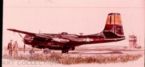 B-26 AT LAON, FRANCE - 1954